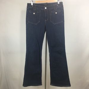 White House Black Market Trouser Flare Jeans